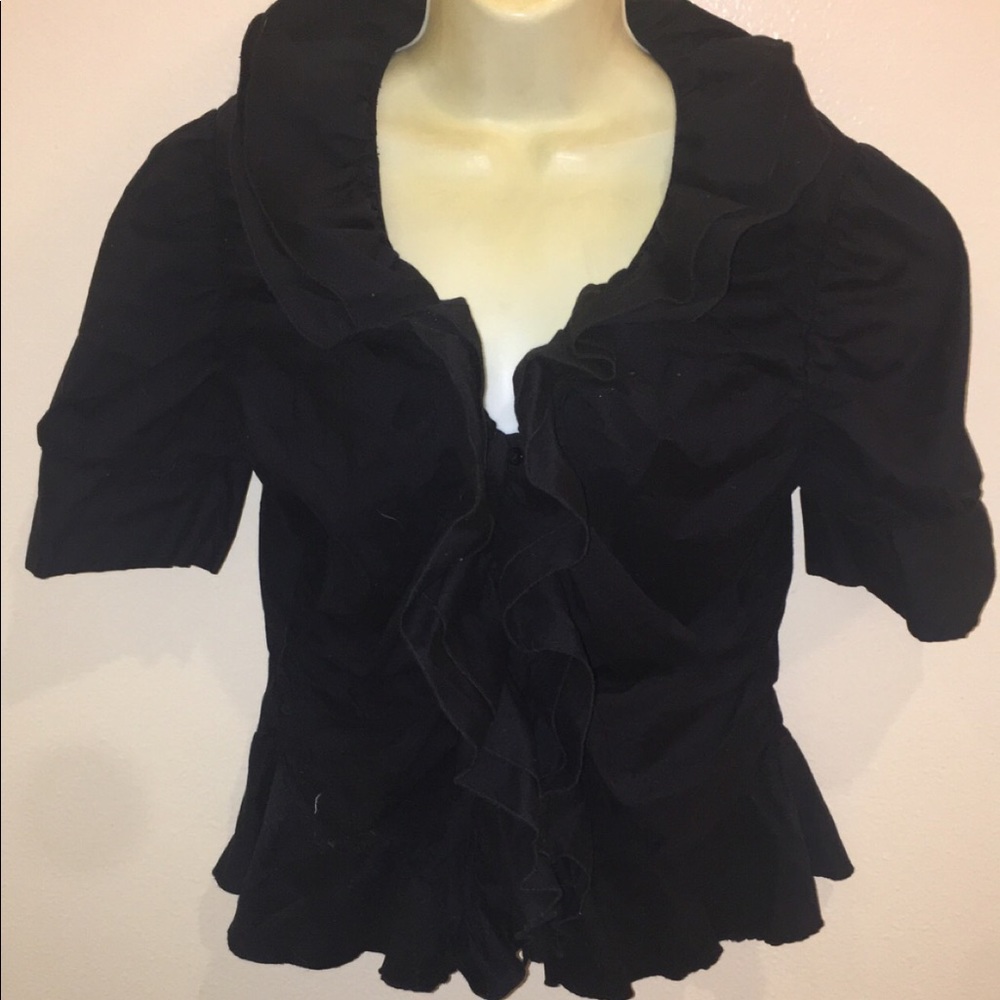 Black button up blouse